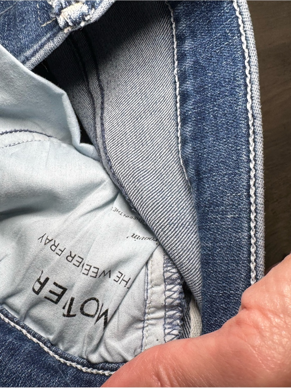 MOTHER Dark Blue High-Rise Flare Jeans - Picture 5 of 8